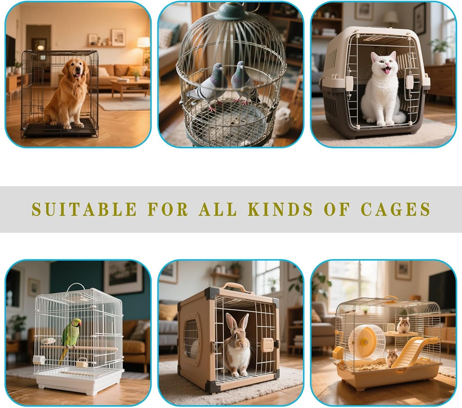 5-Piece Bird Cage Cleaning Brush Tool Set, Bird Cage Cleaner, Pet Cage Cleaning Kit, Suitable for Bird Cages, Rabbit Cages, Hamster Cages, Parrot Cages, and Other Small Pet Cage Accessories - Image 7