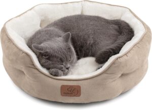Bedsure Small Dog Bed Washable,Roun...