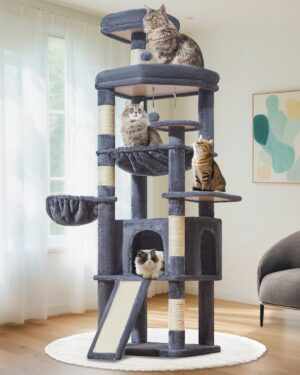 Taoqimiao 72 Inches Cat Tree for La...