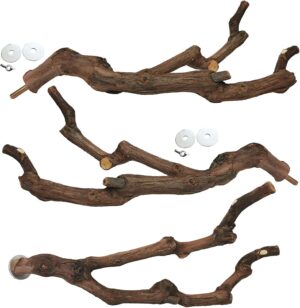 kathson Natural Parrot Perch Bird S...