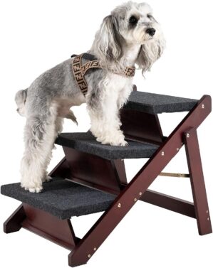 MEWANG Wooden Pet Stairs/Pet Steps ...