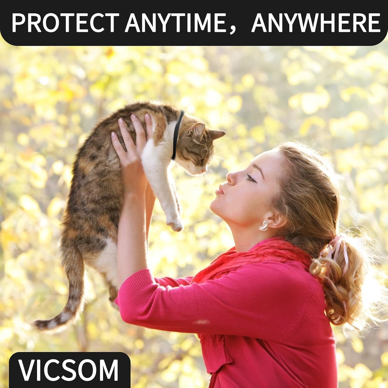 VICSOM Flea Collar for Cats, Flea and Tick Prevention for Cats, 4 Pack | 32 Months Total, Flea and Tick Treatment Collar For Cats And Kittens, Waterproof Adjustable Collars, Unscented, Black Grey - Image 7