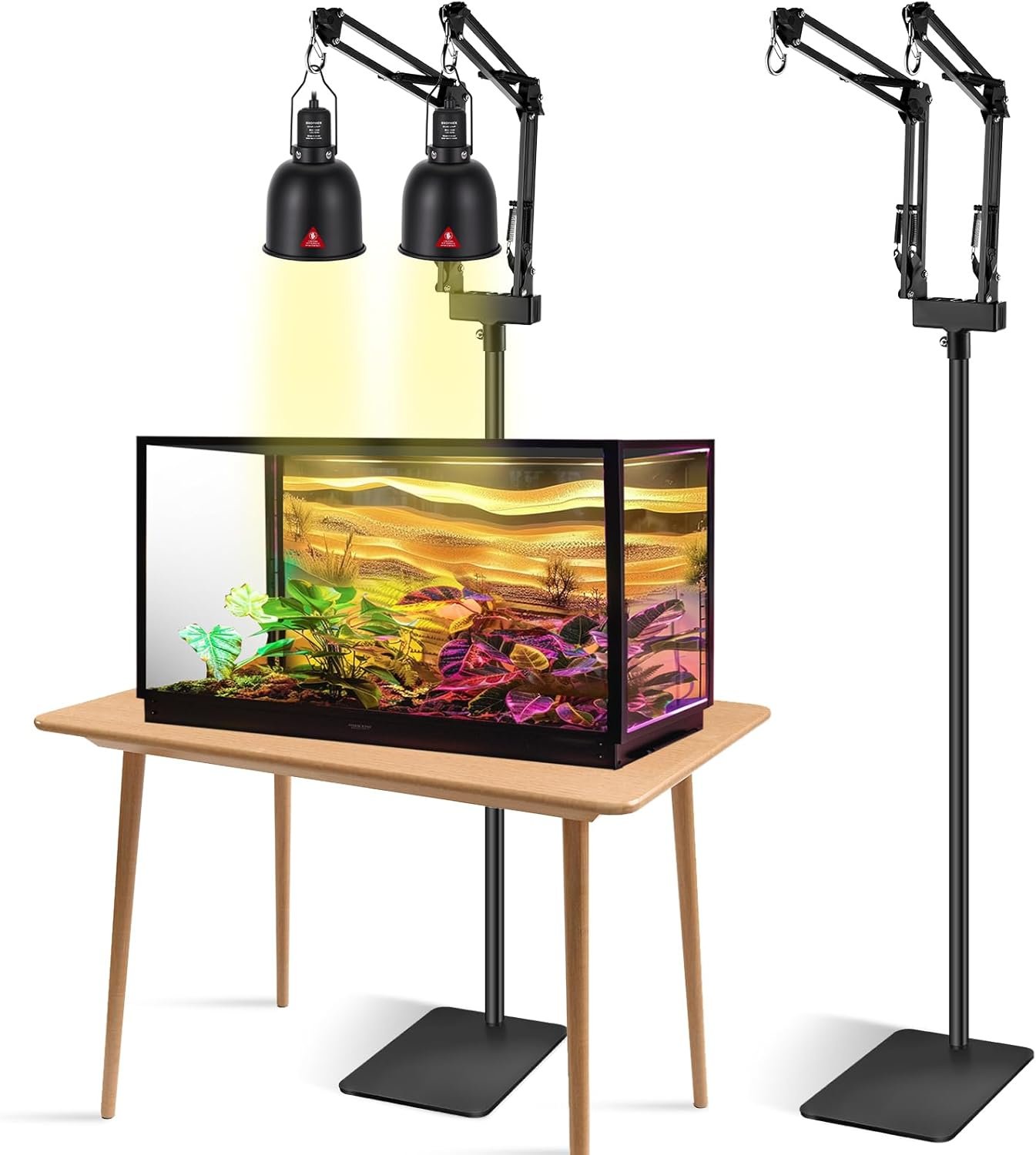Dual Reptile Lamp Stand Reptile Lig...