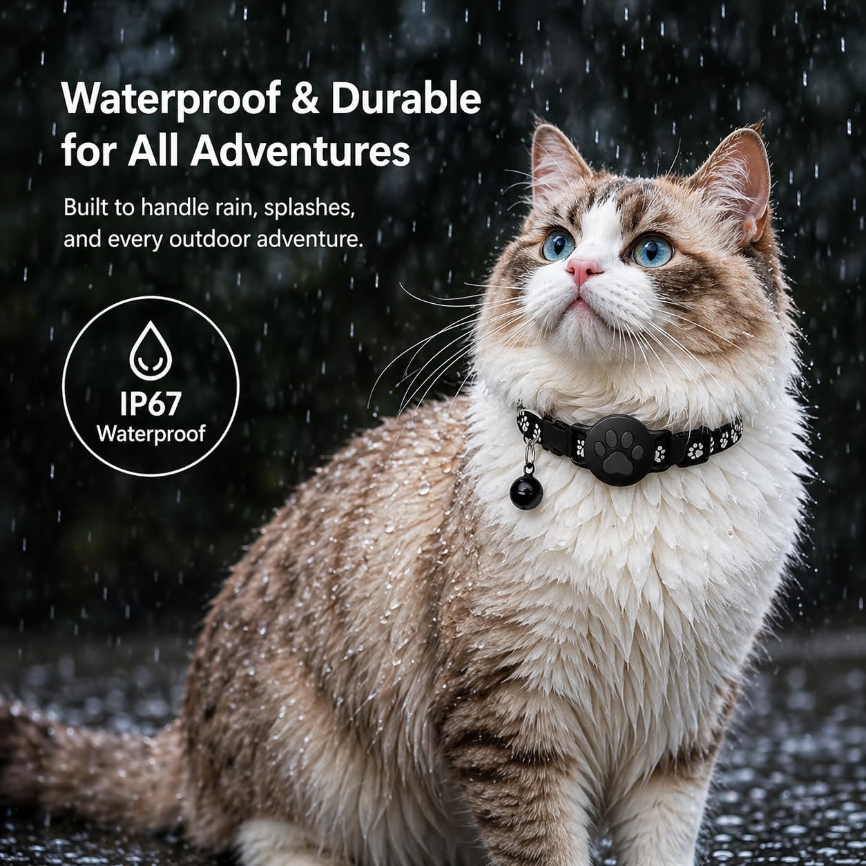 Pet Tracker,GPS Tracker for cat,Smart tag,Waterproof Compatible with Find My,No Monthly Fee,Advanced Tracking Solution Smart Collar for Pet Safety Ideal Small Large Cats(iOS Only) - Image 3