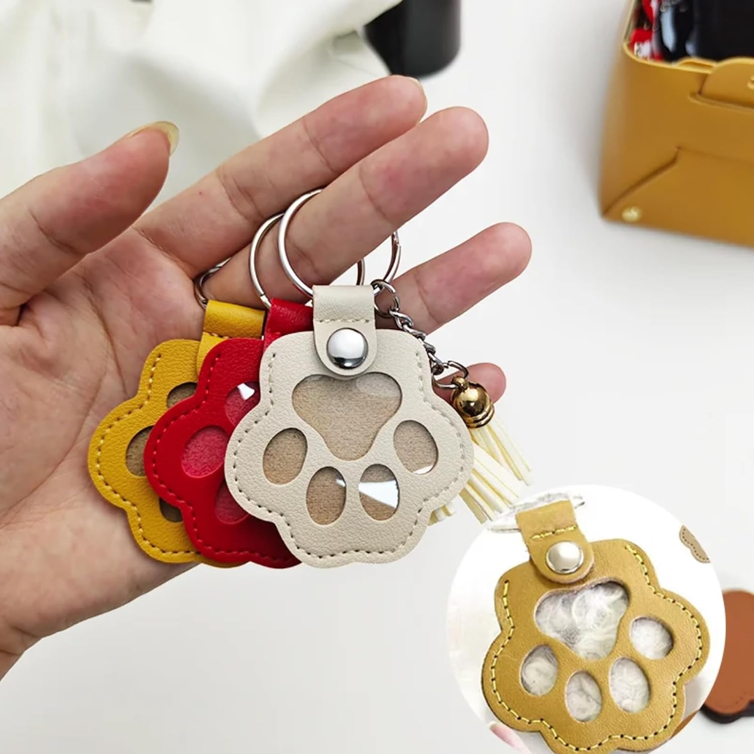 Cat Dog Hair Storage Keychain, Pet Hair Keychain, Fur Keepsake Keyring | Pet Memorial Gifts, Cat & Dog Lovers Gifts - Image 2