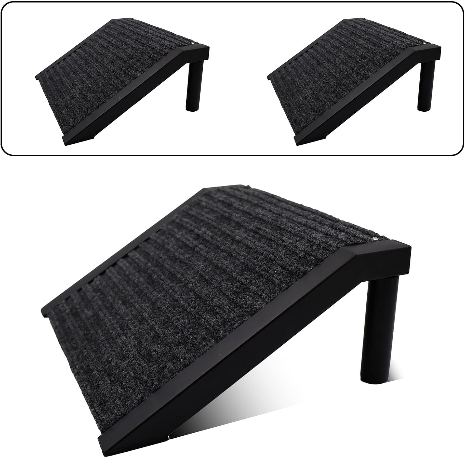 Dog Ramp for Stairs – Non-Slip Pet Steps with Locked-in Carpet & Iron Frame, Helps Senior Dogs & Small Breeds Climb Safely (2-Pack) - Image 9