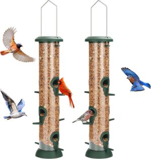 FEED GARDEN 2 Pack Tube Bird Feeder...