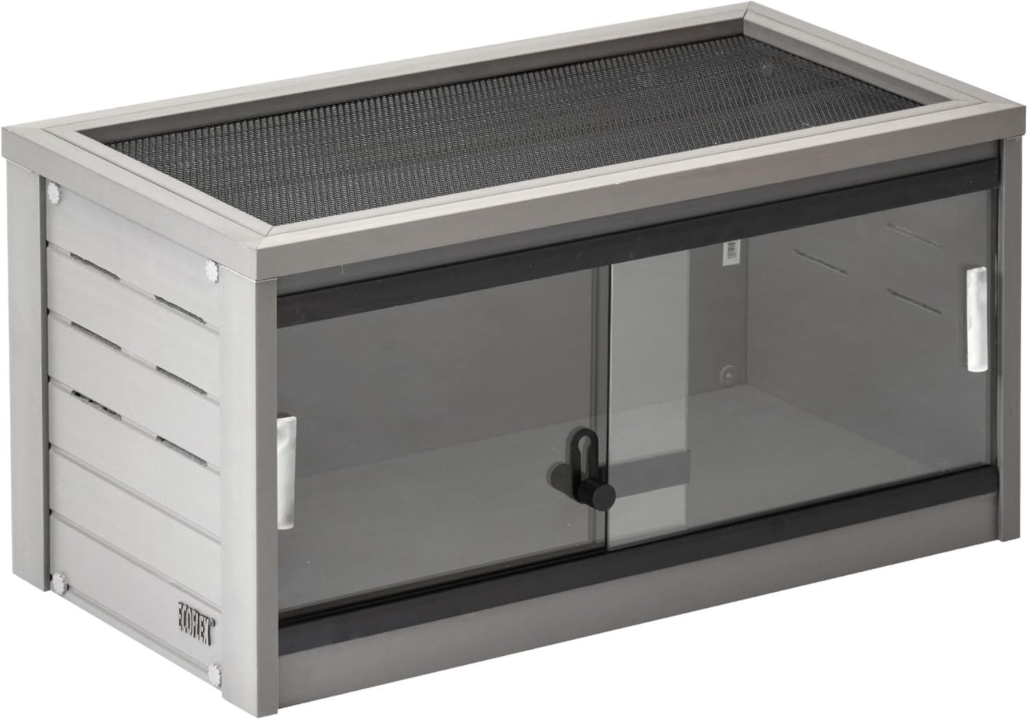 New Age Pet ECOFLEX Small 24" Reptile Habitat Enclosure, Glass Front Terrarium for Snakes, Lizards & Tortoises, in Maple or Grey, Easy to Clean, Front Access Design - Image 4