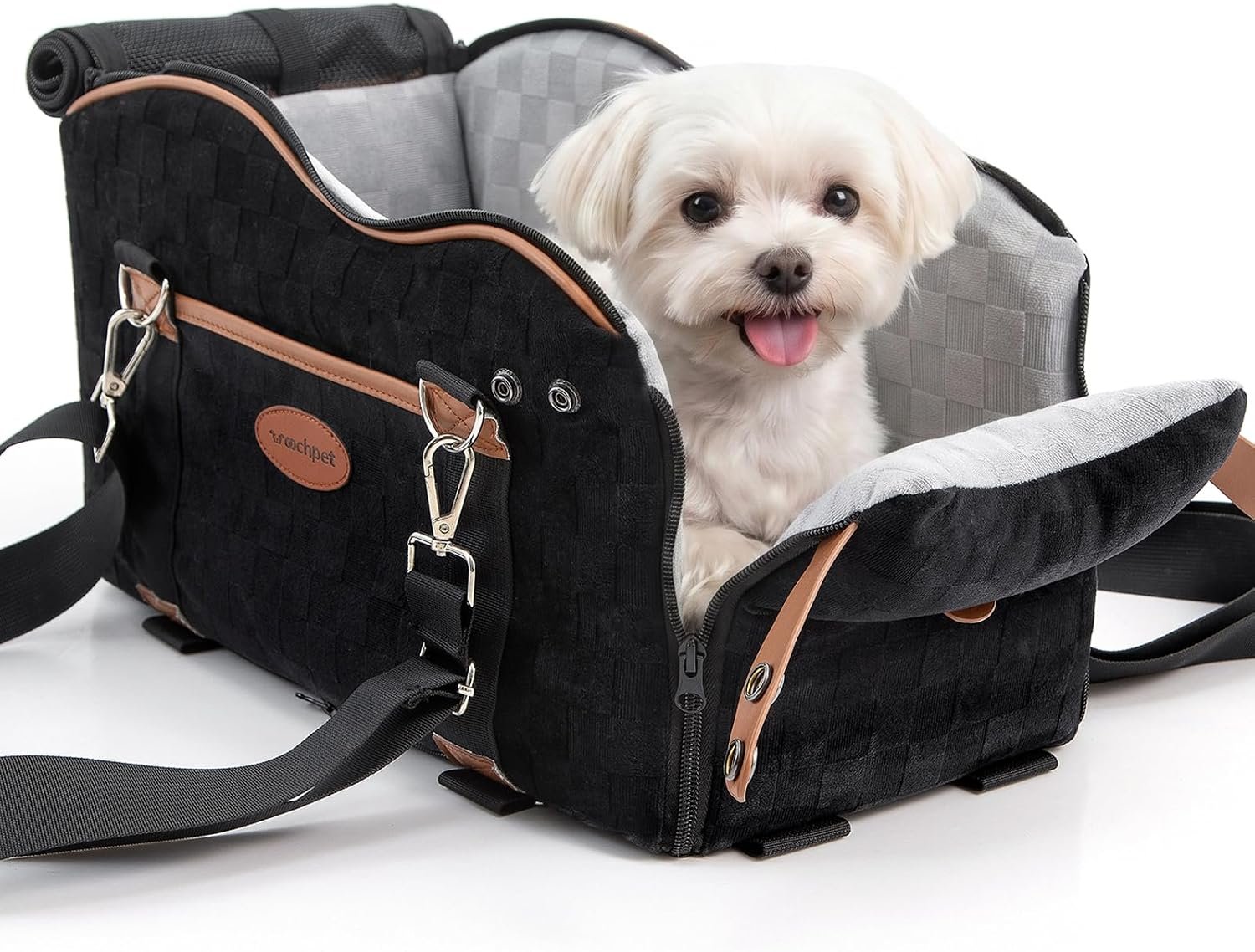 Woochpet Small Dog Car Seat, Auto B...