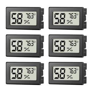 6 Pack Mini Hygrometer Indoor Humid...