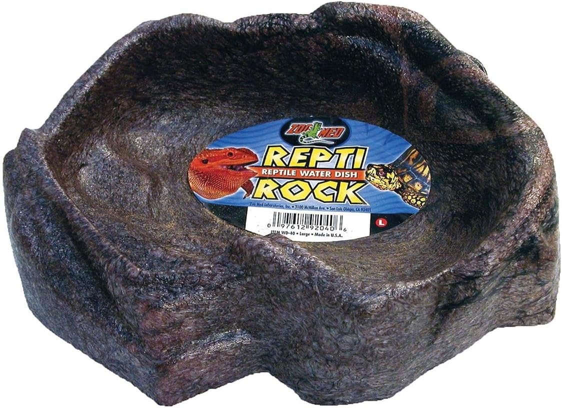 Zoo Med Reptile Rock Water Dish, La...