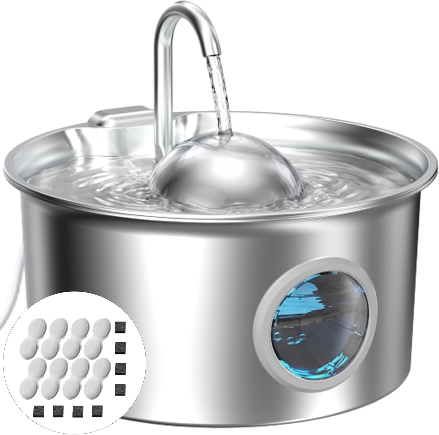 Pet Water Fountain Stainless Steel:...