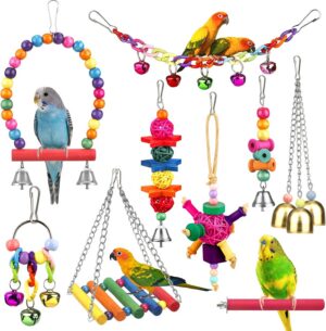 Bird Toys for Conures with Colorful...