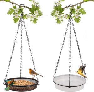 HRAYLTOP 2-in-1 Set Hanging Bird Fe...