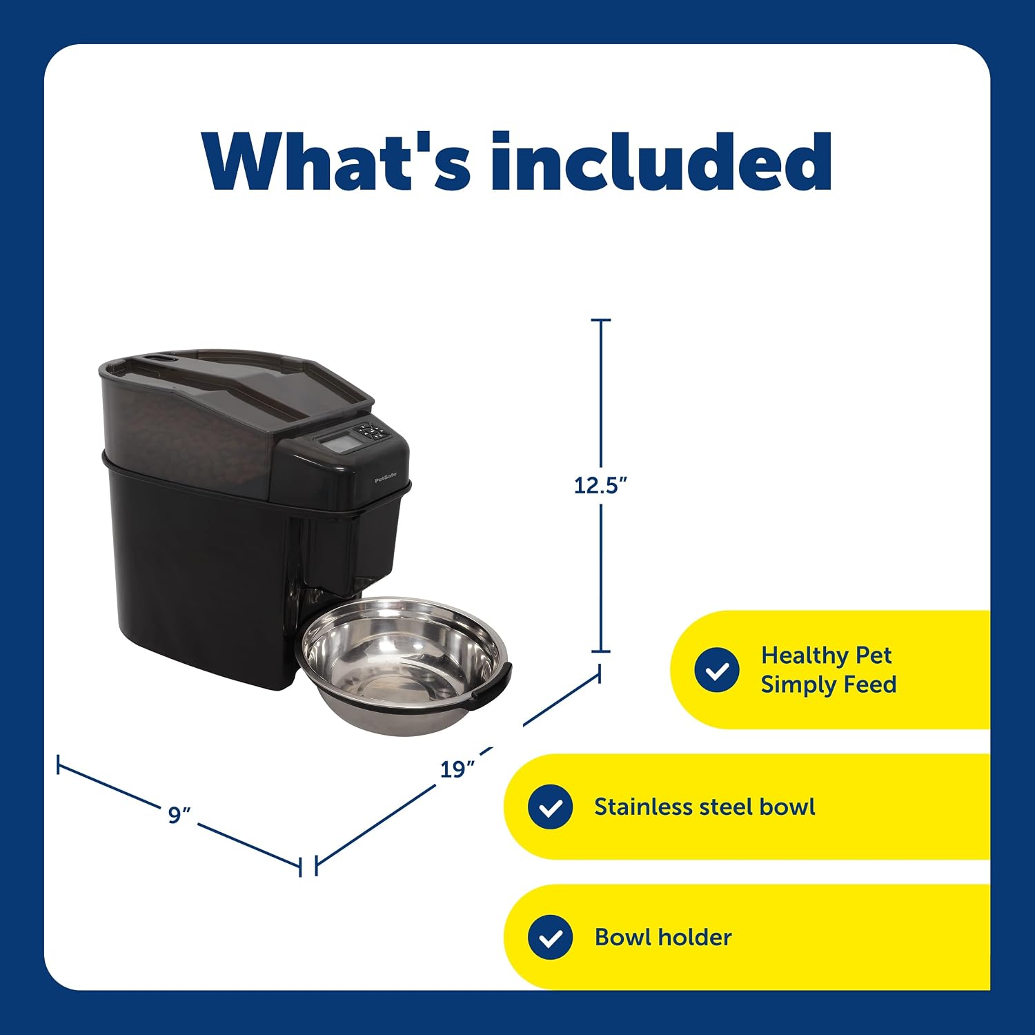 PetSafe Automatic Cat Feeder - Healthy Pet Simply Feed - Automatic Pet Feeder for Cats & Dogs - Timed Pet Feeder with Programmable Portion Control - Holds 24 Cups of Dry or Semi-Moist Dog or Cat Food - Image 3