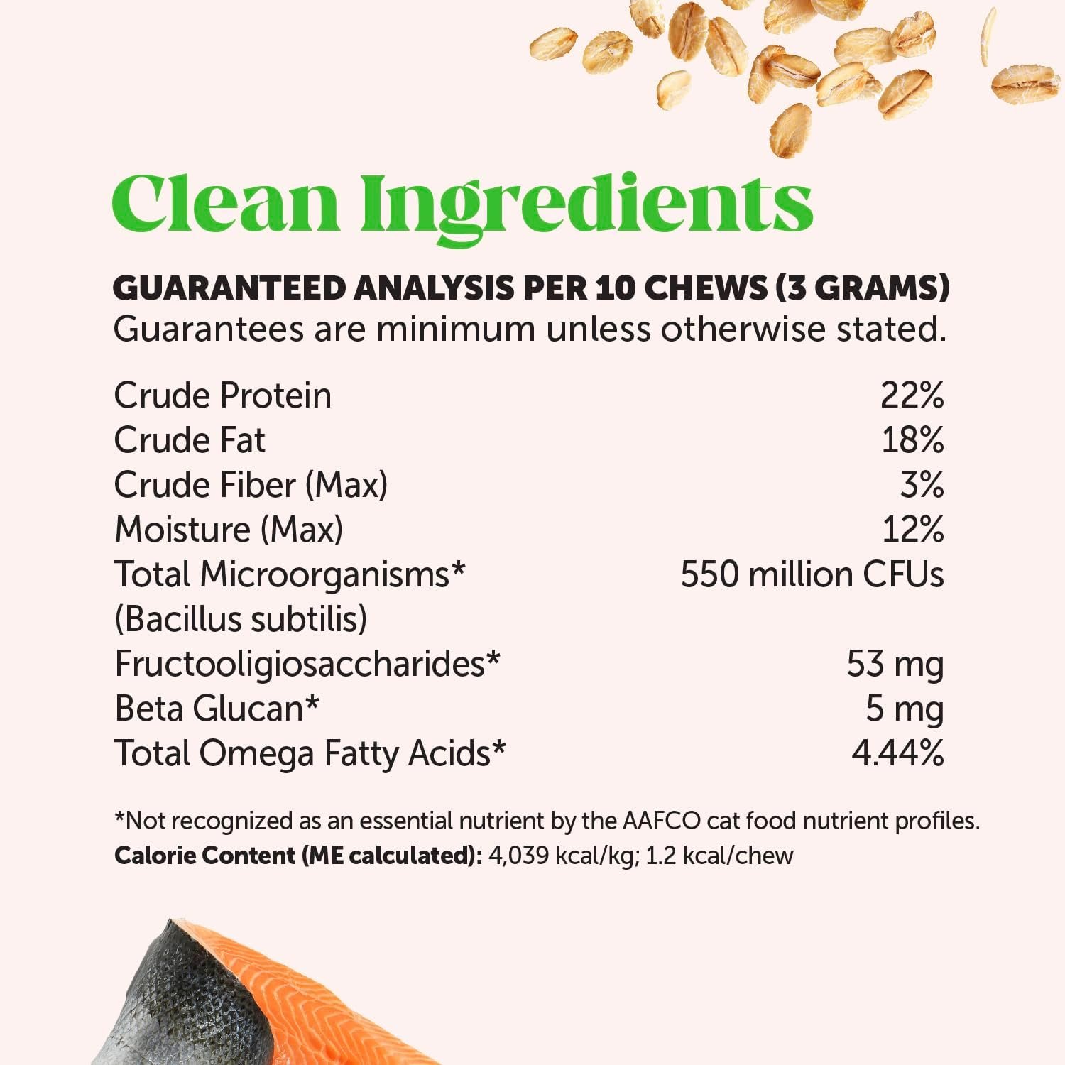 Cat Probiotics Crunchy Creamy Chews for Digestive Health - Cat Constipation + Occasional Diarrhea Relief - Daily Probiotics for Cats with Prebiotics Fiber Gut Flora Sensitive Stomach (30-Day Supply) - Image 8