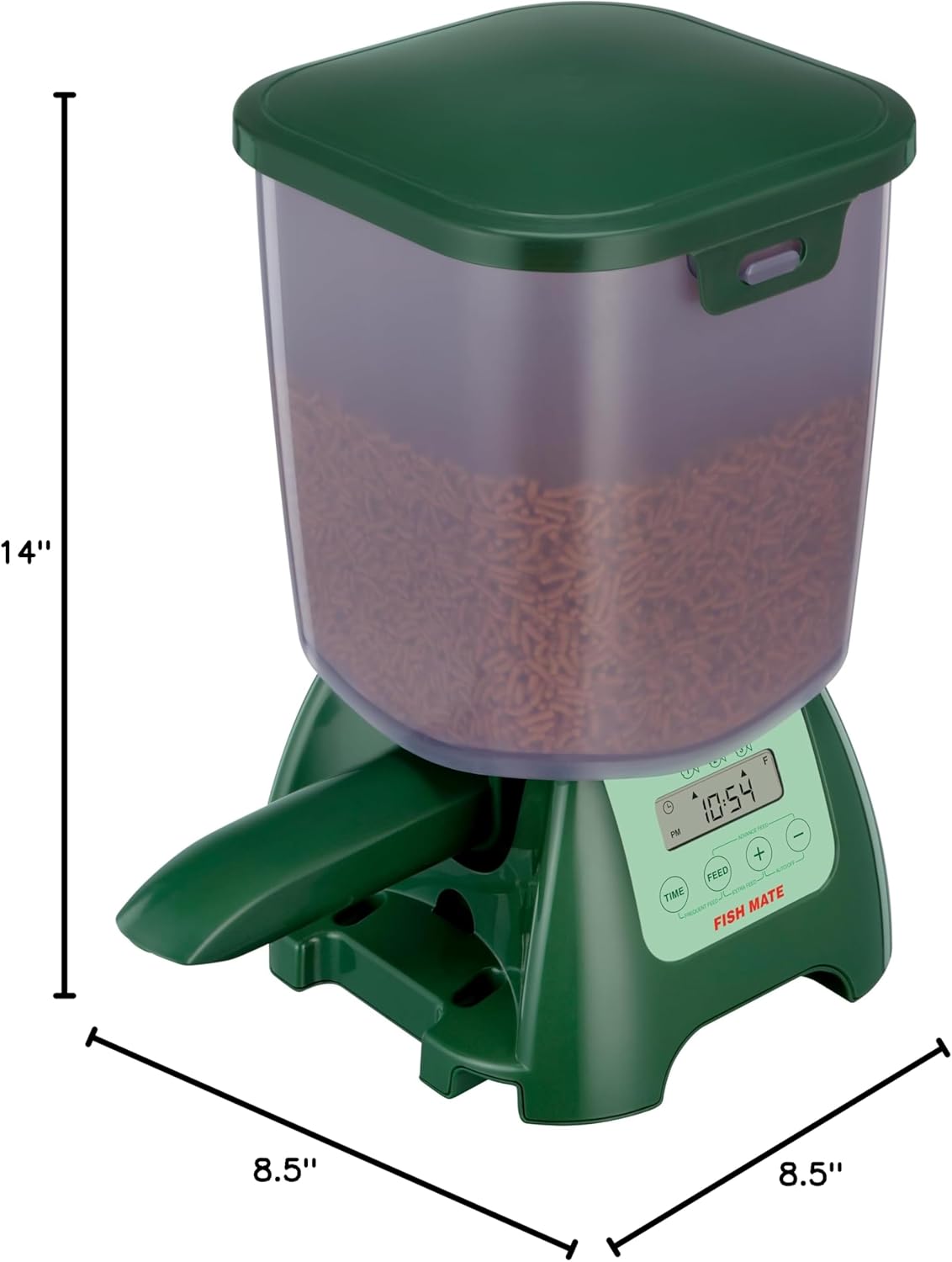 Fish Mate P7000 Automatic Pond Fish Feeder – Programmable LCD Timer, 6.5 lb Capacity, Adjustable Portions for Pellets & Sticks, Weather Resistant Outdoor Design - Image 9