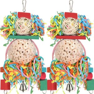 BBjinronjy Bird Toys,2PCS Hanging N...
