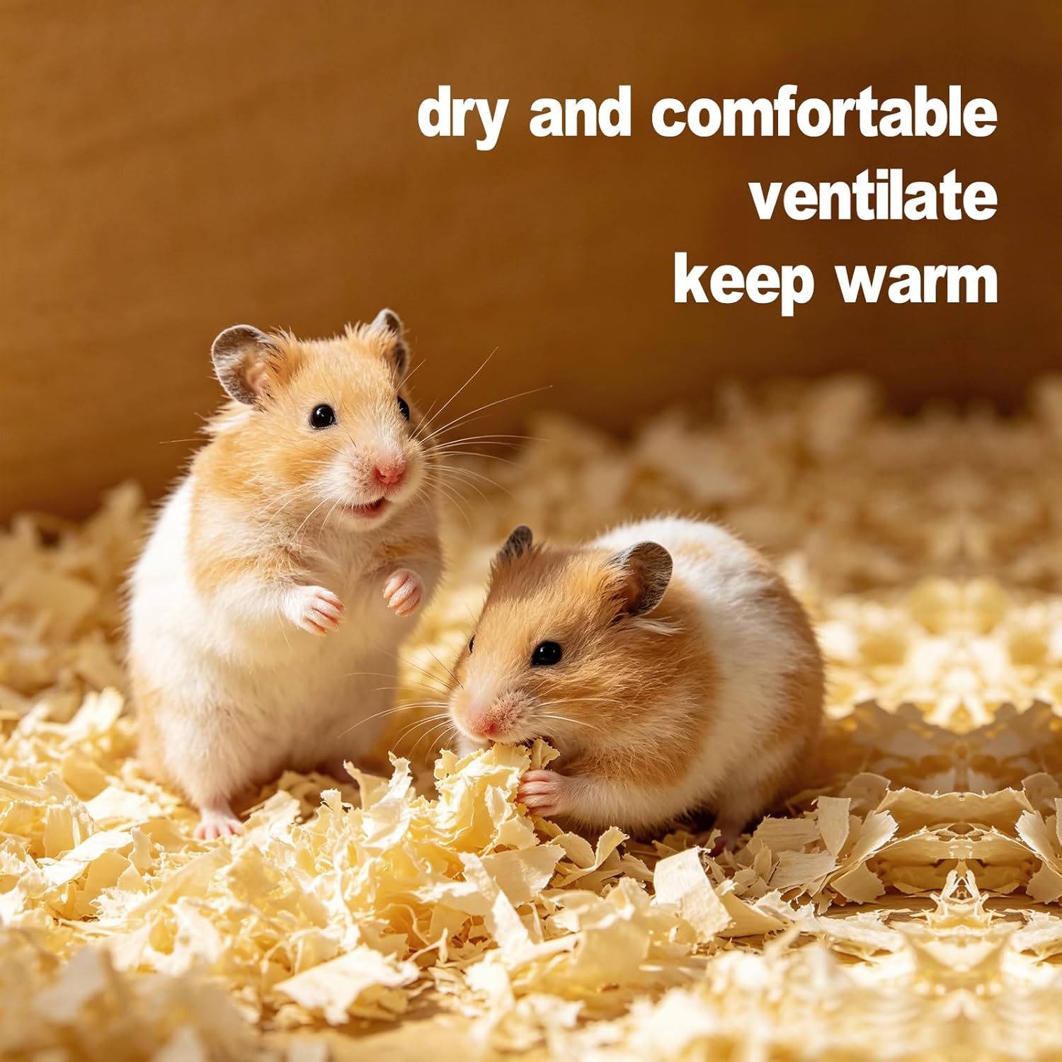 hamster wood shaving bedding,wood shavings for bird bedding,natural aspen shavings,low-dust nesting material,for cages,nest boxes,for parrots hedgehog reptile chinchilla small animal bedding & litter - Image 2