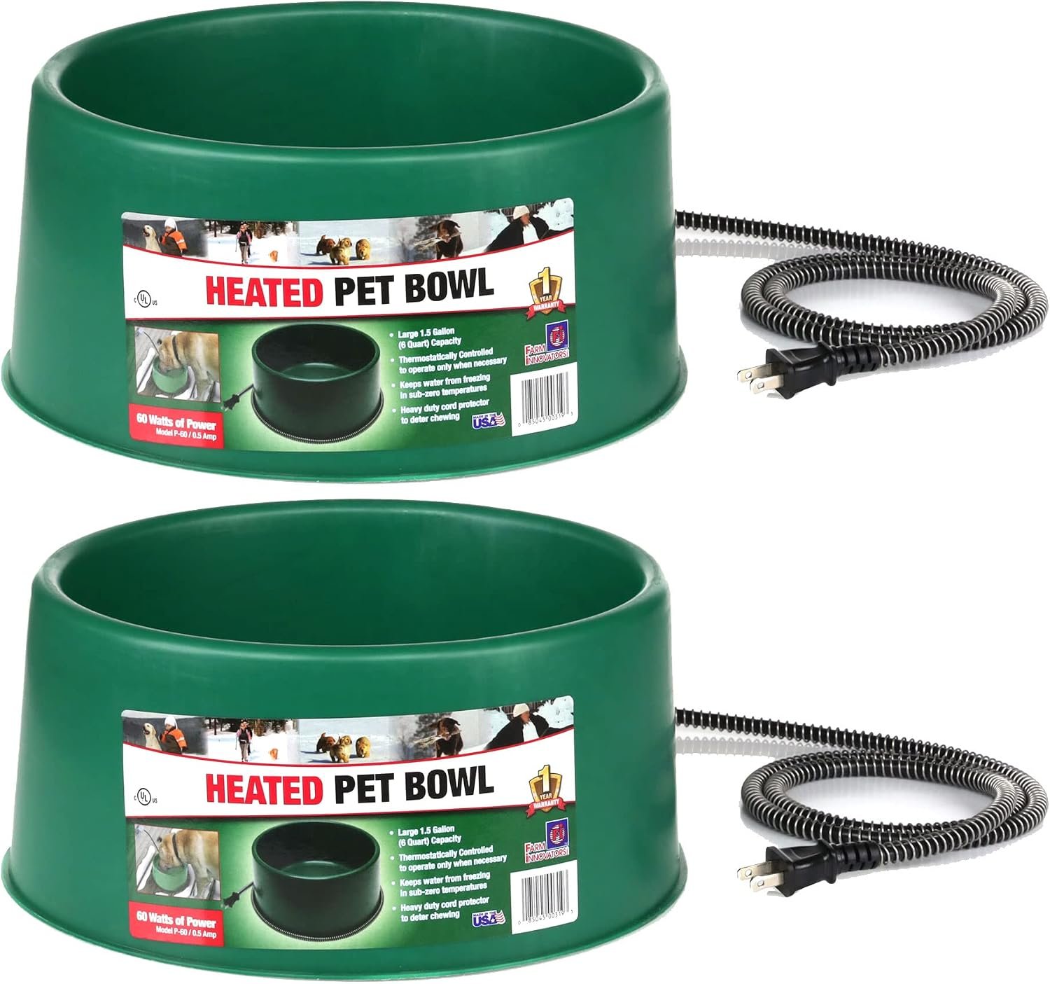 Farm Innovators Heated Pet Water Bo...