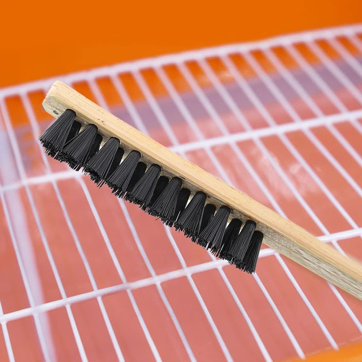 3pcs Bird Cage Cleaner Brush, Wooden Birdcage Brush, Long Handle Bird Cage Brushs Suitable for Routine Maintenance of Various Sized Cage Bodies - Image 5