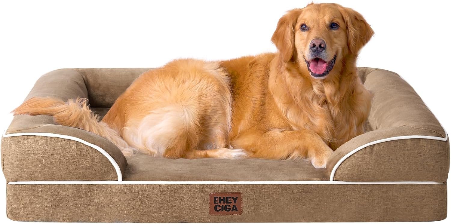 EHEYCIGA Orthopedic Dog Beds for Ex...