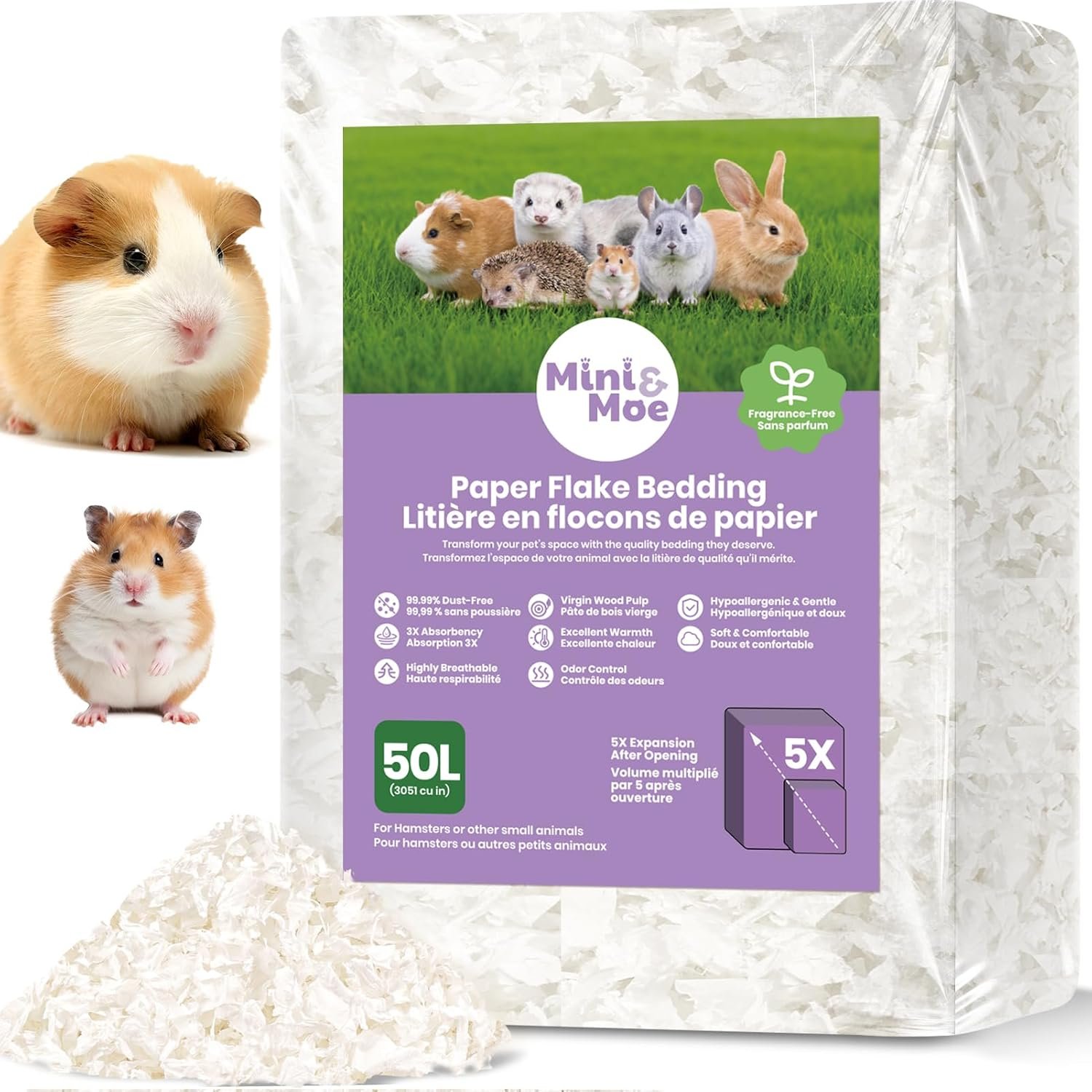 mini&moe Hamster Bedding 50L: ...