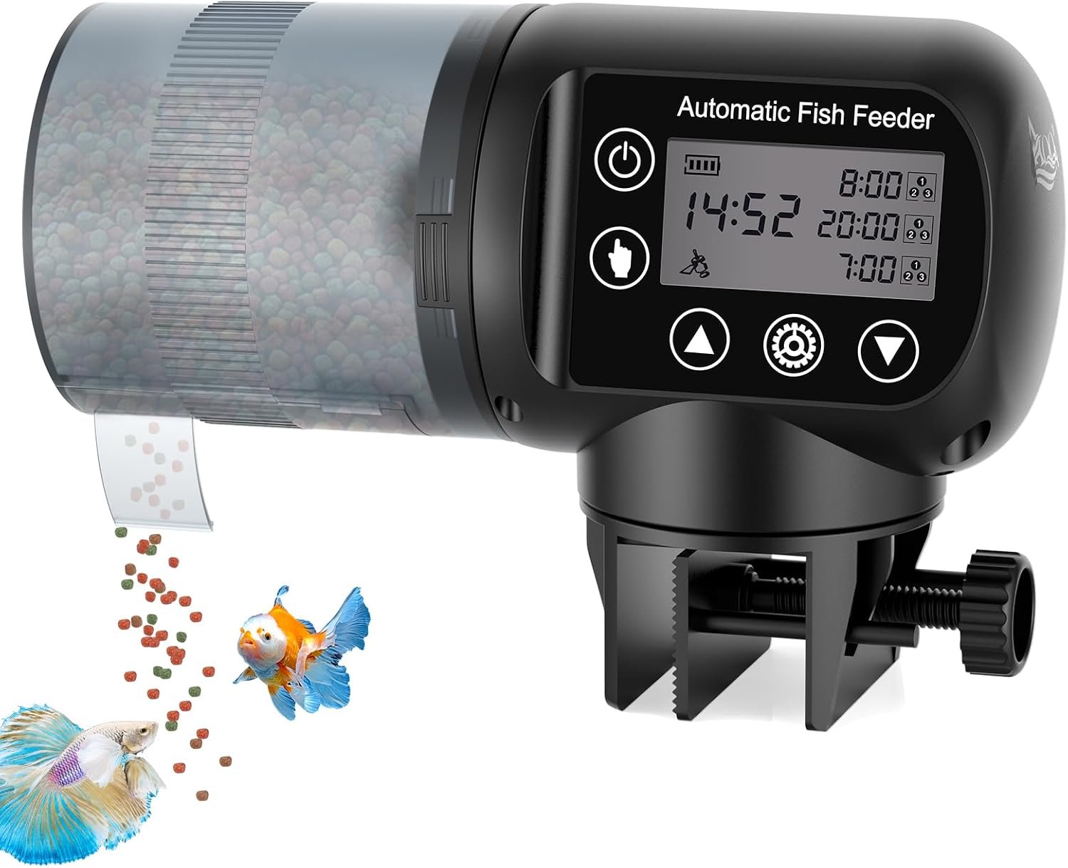 AQQA Automatic Fish Feeder for Aqua...