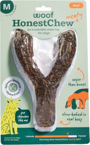 WOOF HonestChew Meaty Y-Gnawt Dog C...