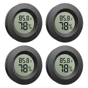 4-Pack Mini Hygrometer Thermometer,...
