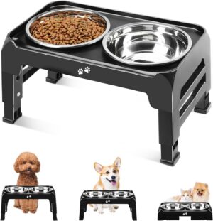 COMESOON Elevated Dog Bowls for Sma...