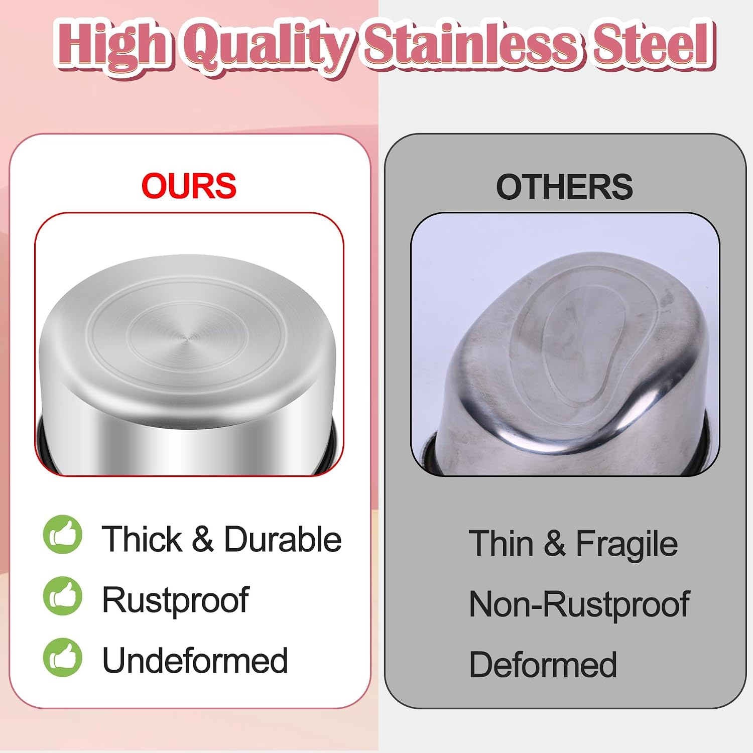 ToLanbbt 4 Pcs Stainless Steel Bird Food Bowls Bird Water Bowls with Clamp Holder, Parrot Feeding Dish Cups Parrot Cage Coop Feeders for Cockatiel Conure Budgie Parakeet Macaw Lovebird Small Animal, M - Image 5