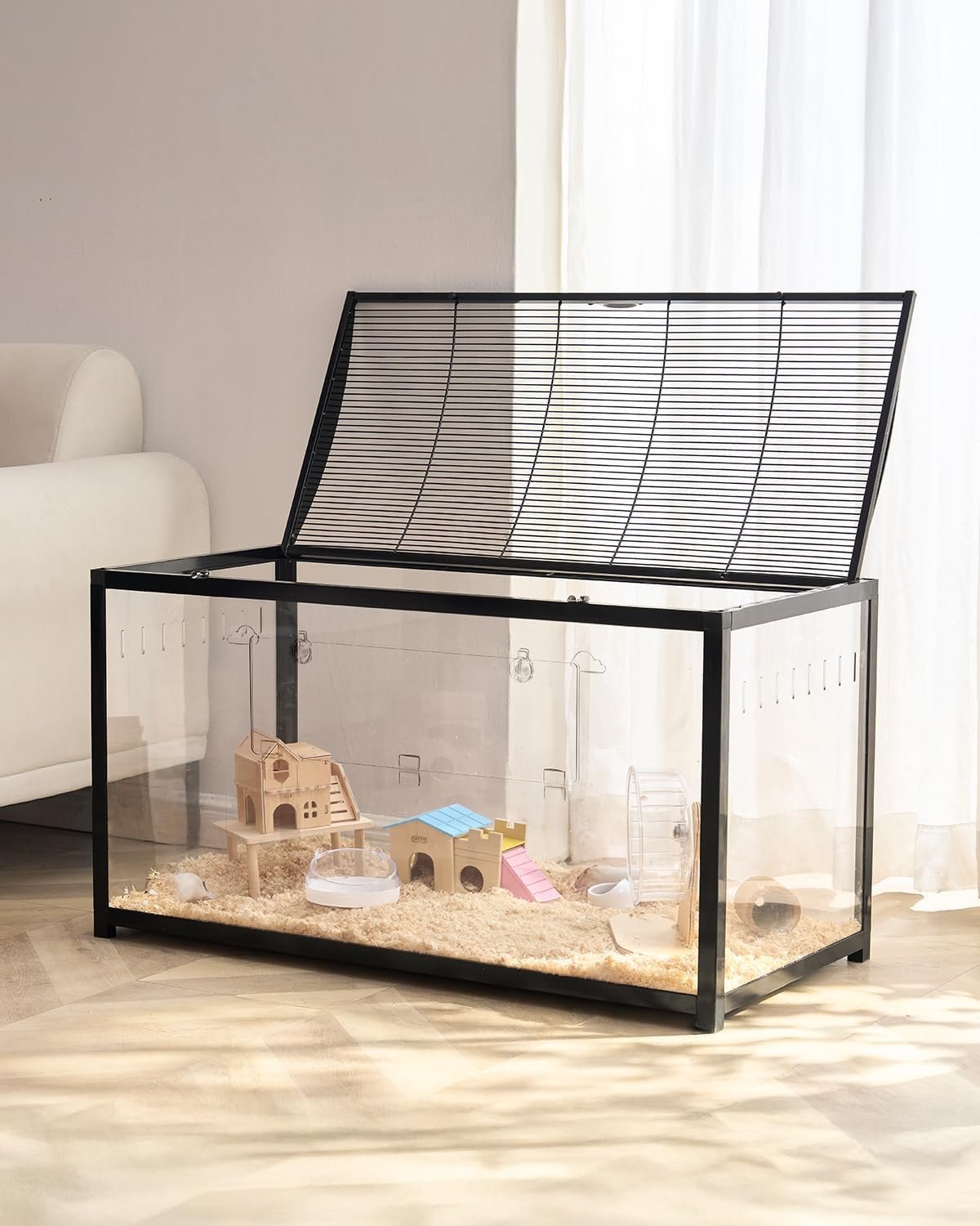 VEVOR Hamster Cage, 360 Viewing Tra...