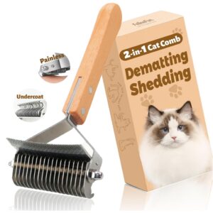 FelineFun Cat Brush for Dematting &...