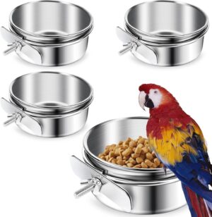 ToLanbbt 4 Pcs Stainless Steel Bird...