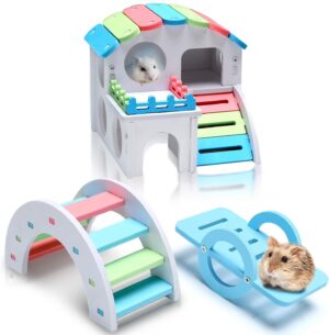 3 Pieces Fun Hamster Guinea Pig Hid...