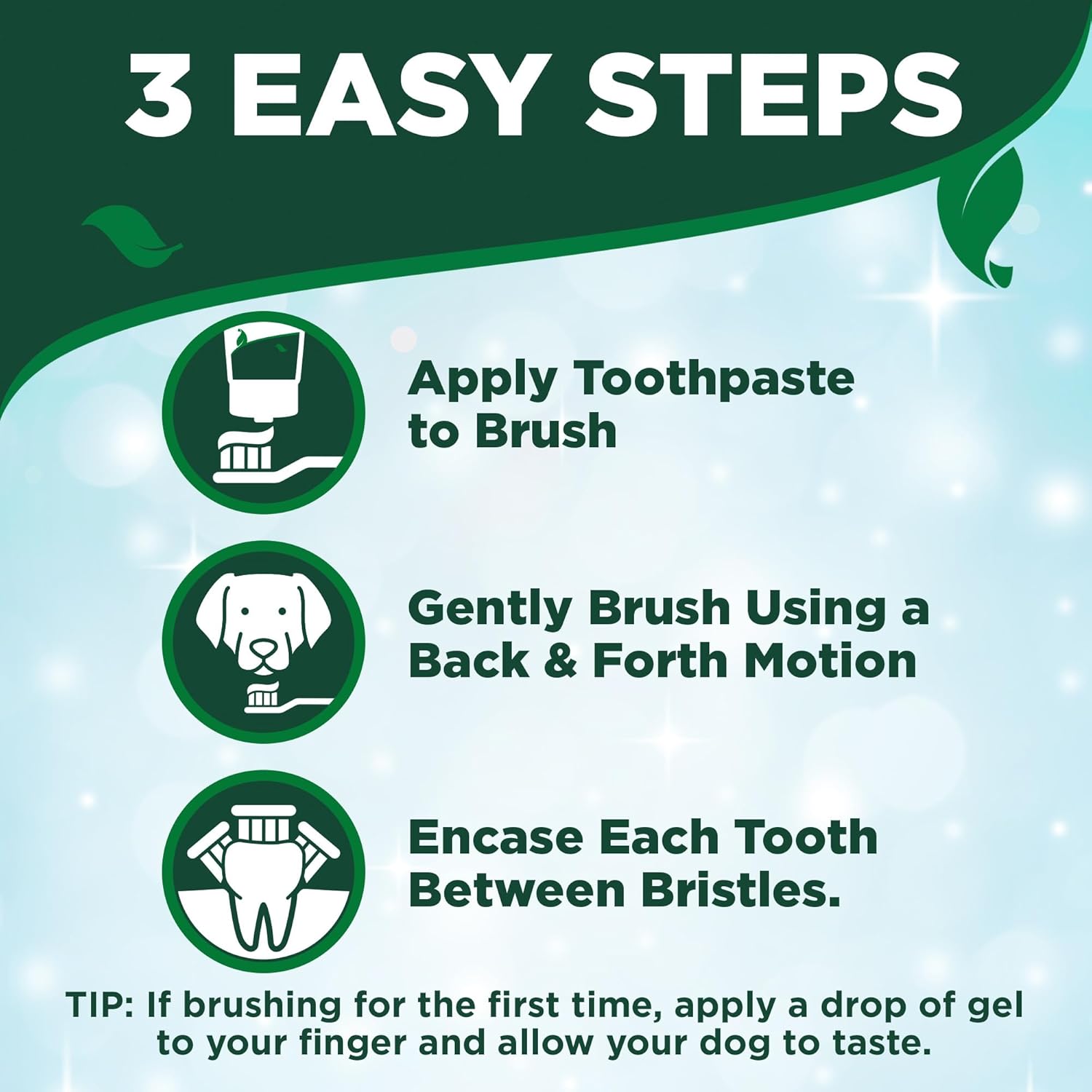 Vet's Best Dog Toothpaste & Toothbrush Dental Care Kit, With Brush 3.5 oz | Enzymatic Toothpaste for Dogs, Toothbrush & Finger Brush Included, Helps Remove Plaque & Freshen Dog Breath, Vet Formulated - Image 4