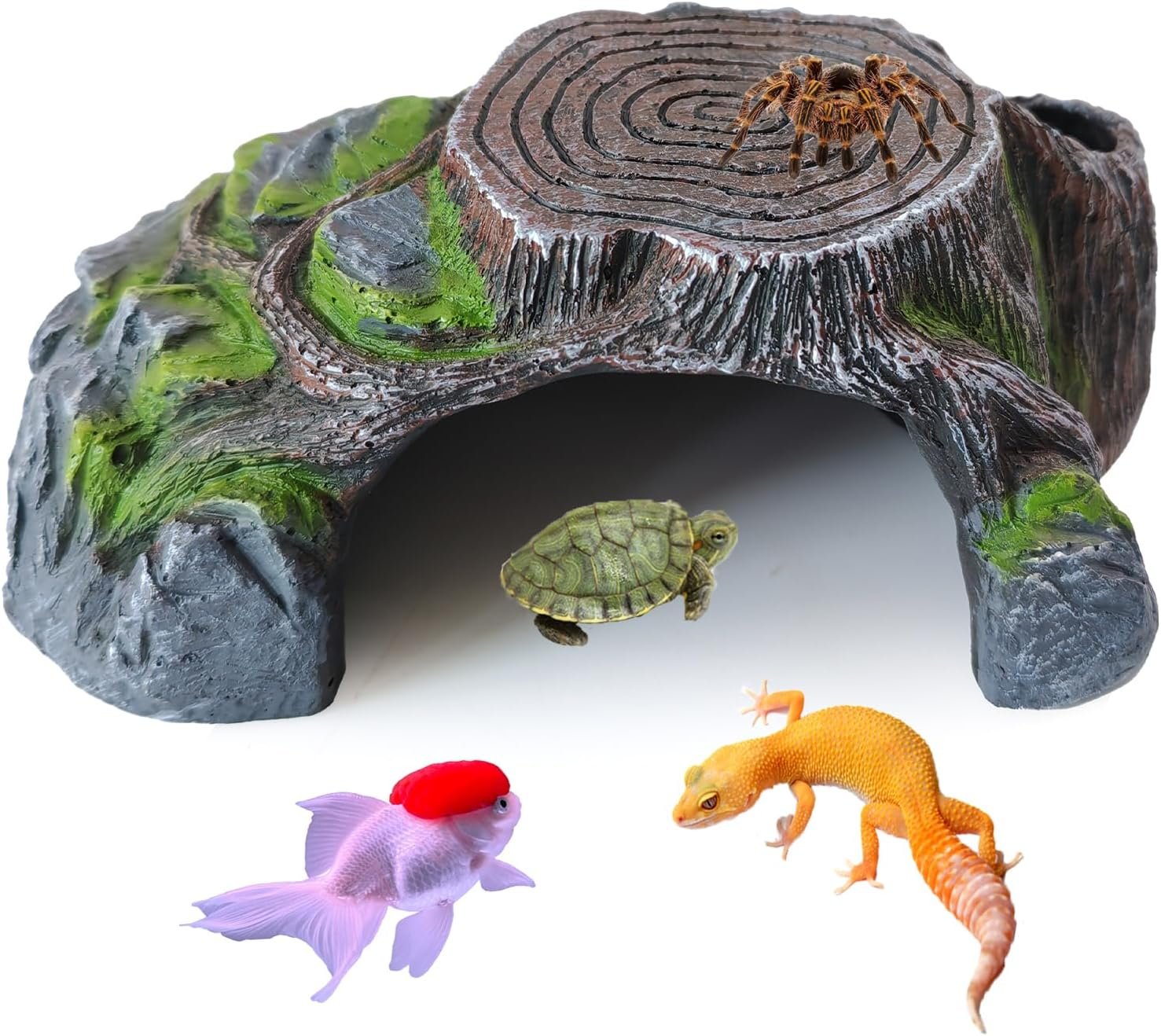 Resin Reptile Hide Cave,Leopard Gec...
