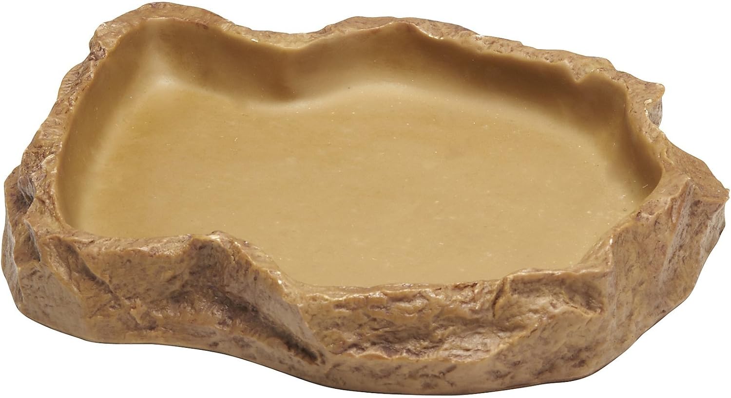 Exo Terra Reptile Feeding Dish – Natural Rock Look Food & Water Bowl for Lizards, Turtles, Snakes & Amphibians – Food-Grade Resin, Non-Porous, Easy Clean, Bacteria Resistant – Extra Large | Natural Rock Look Food & Water Bowl for Lizards, Turtles, Snakes & Amphibians - Image 2