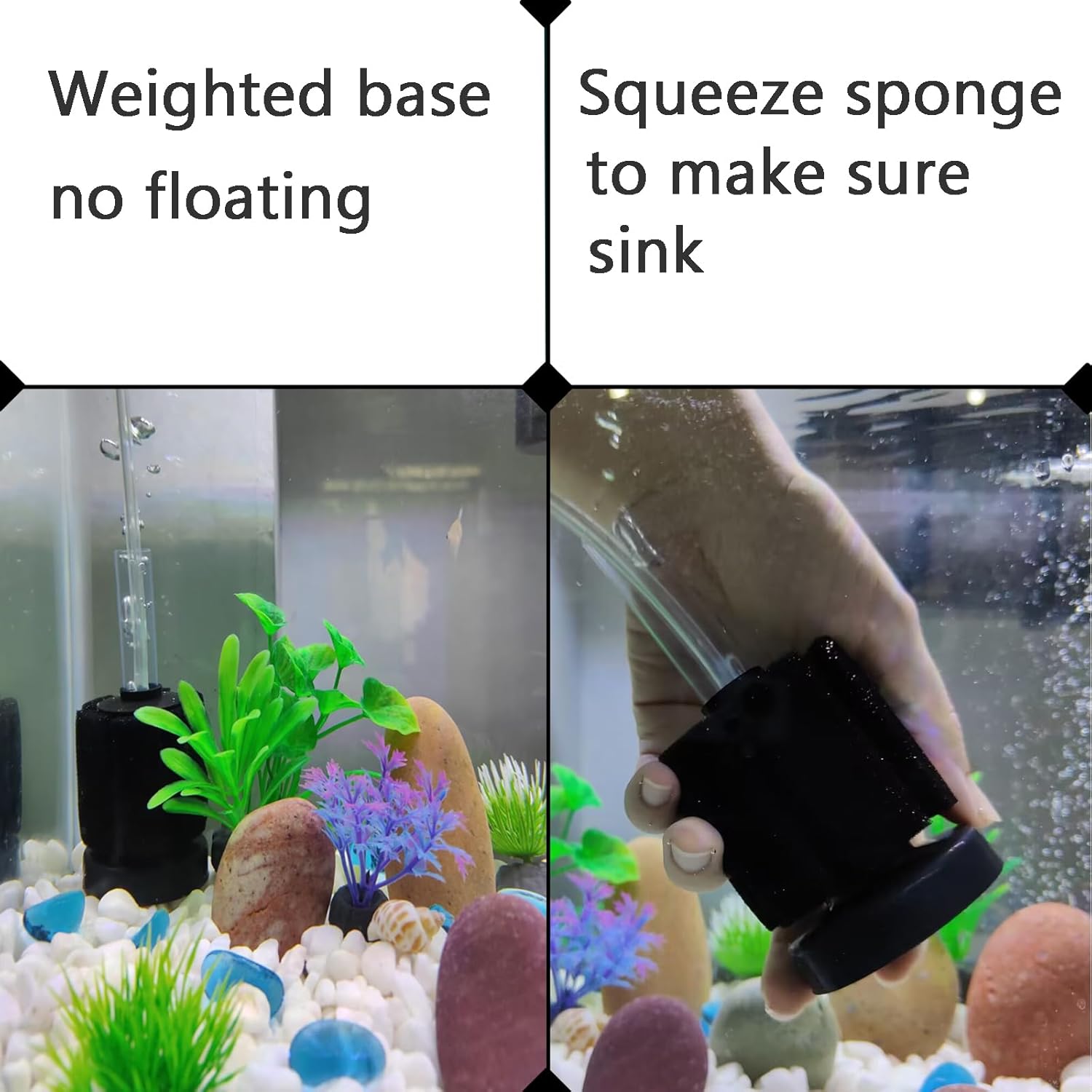 AQUANEAT 3 Pack Aquarium Bio Sponge Filter Breeding Fry Betta Shrimp Nano Fish Tank (Small up to 10Gal) - Image 7