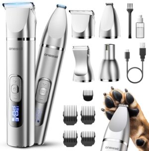 oneisall 4 in 1 Dog Grooming Kit wi...