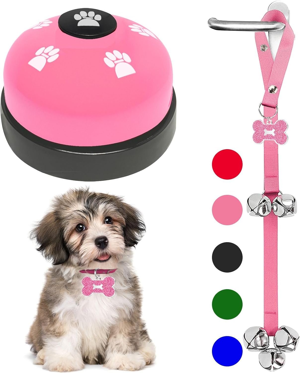 2 Pack Dog Door Bells Dog Doorbell ...