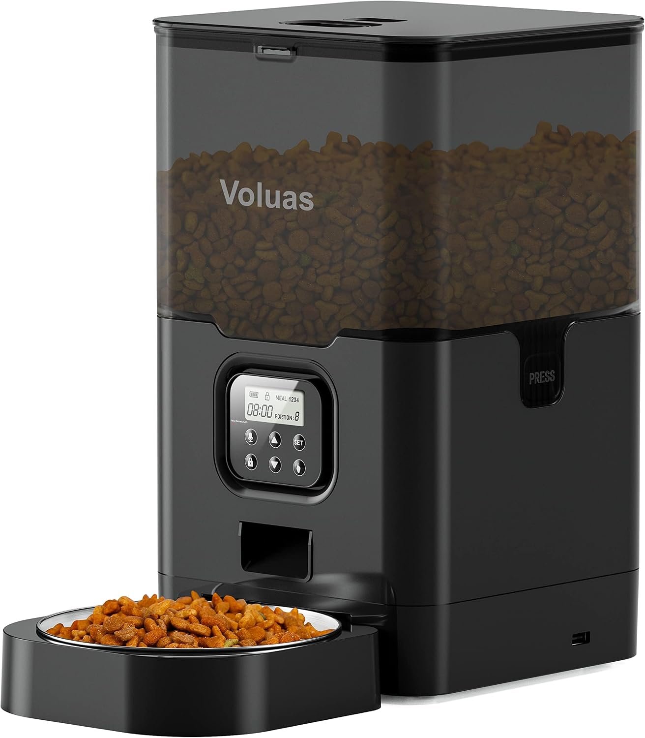 VOLUAS Automatic Cat Feeder, 6L Tim...