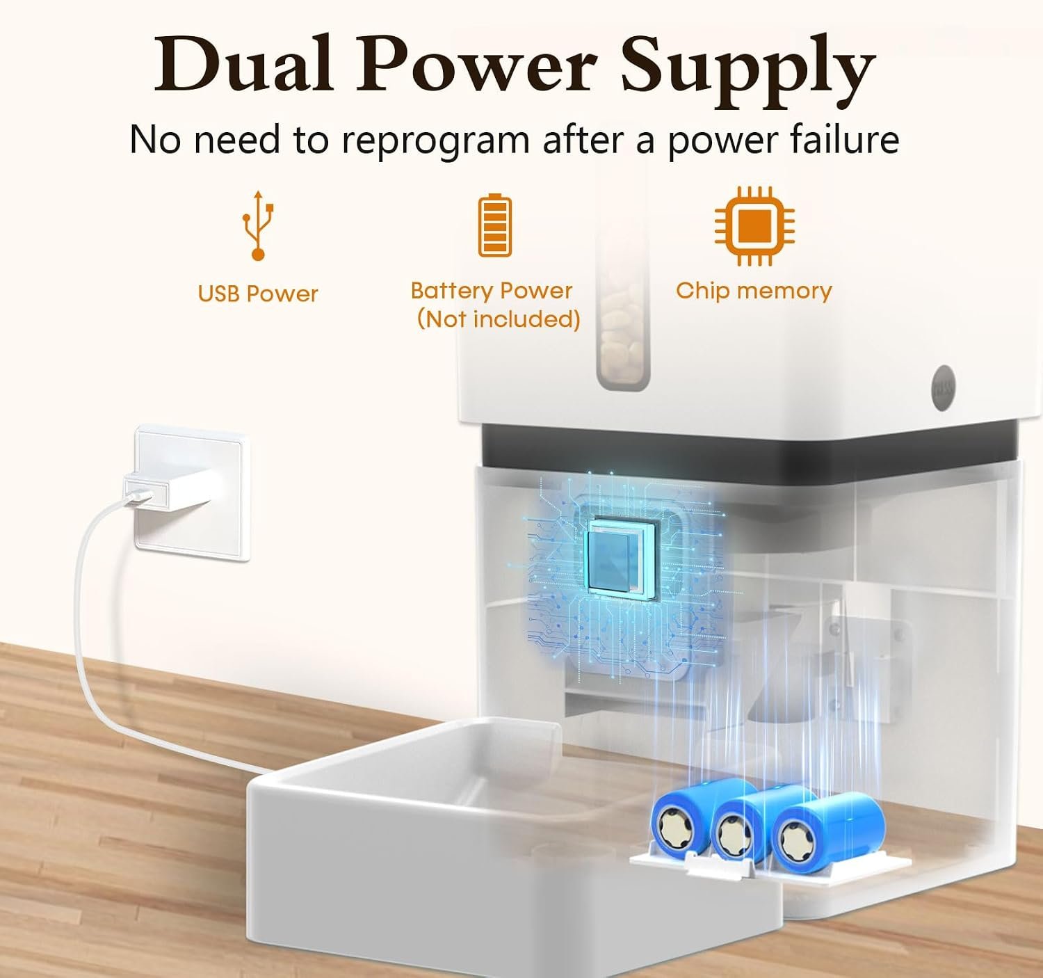Yakry Automatic Dog Feeder with Camera - 8L/33 Cups Smart Pet Feeder for Small/Medium Dogs & Cats, 5GHz/2.4GHz WiFi App Control, 1080P HD Night Vision, 2-Way Audio, Timed Dry Food Dispenser Indoor - Image 9
