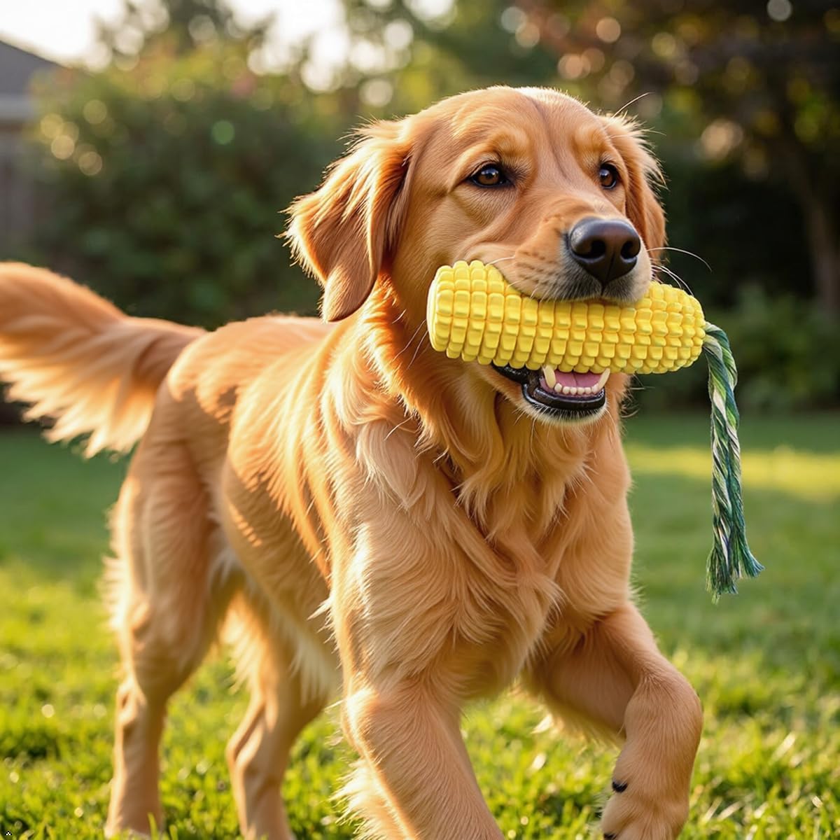Carllg Dog Chew Toys for Aggressive Chewers, Indestructible Tough Durable Squeaky Interactive Dog Toys, Puppy Teeth Chew Corn Stick Toy for Small Medium Large Breed - Image 4