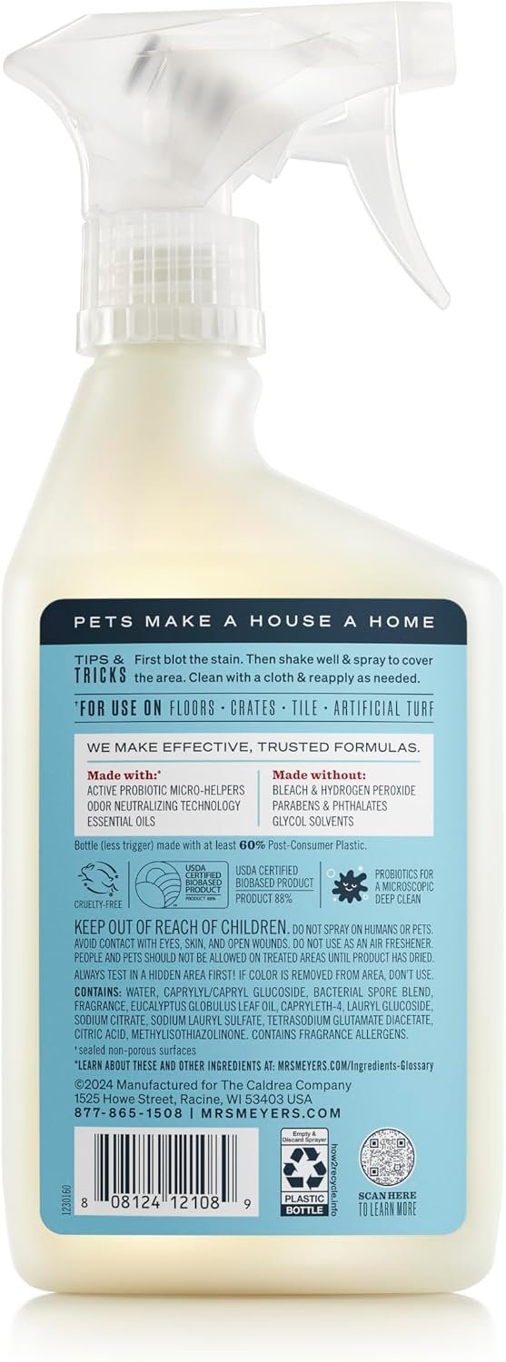 Mrs. MEYER'S CLEAN DAY Pet Multi-Surface Cleaner, Coconut Leaf Scent, 16oz - Image 2