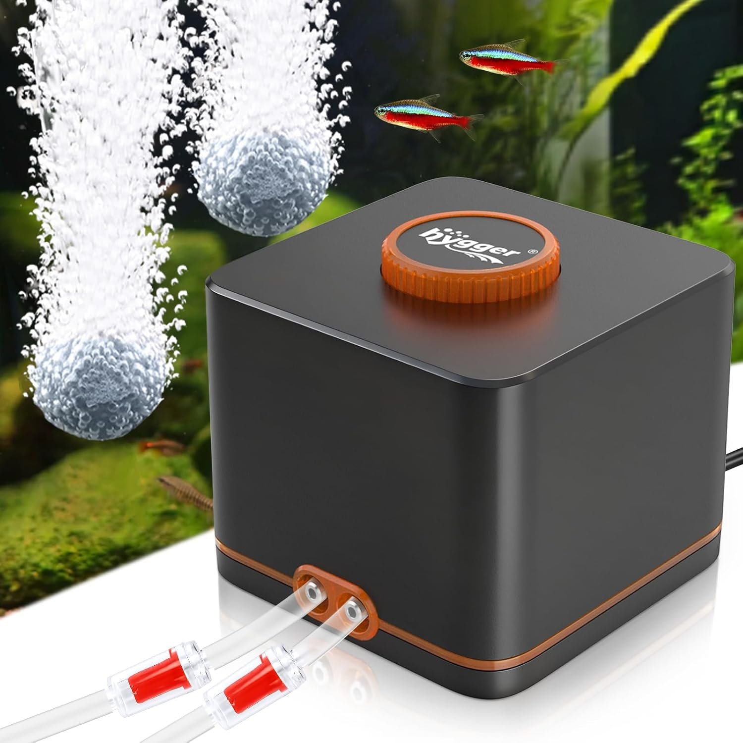hygger Strong Aquarium Air Pump for...