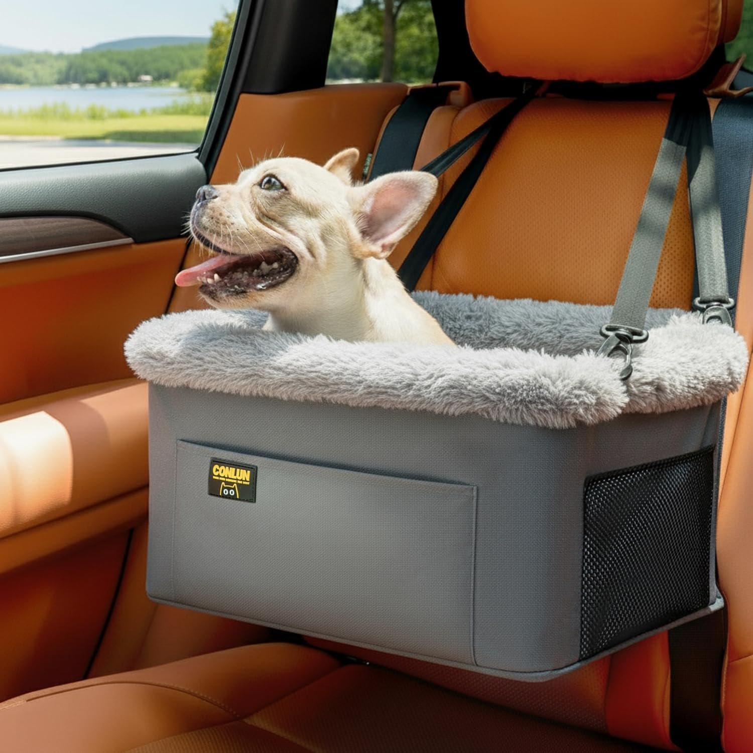 Conlun Dog Car Seat Booster | Steel...