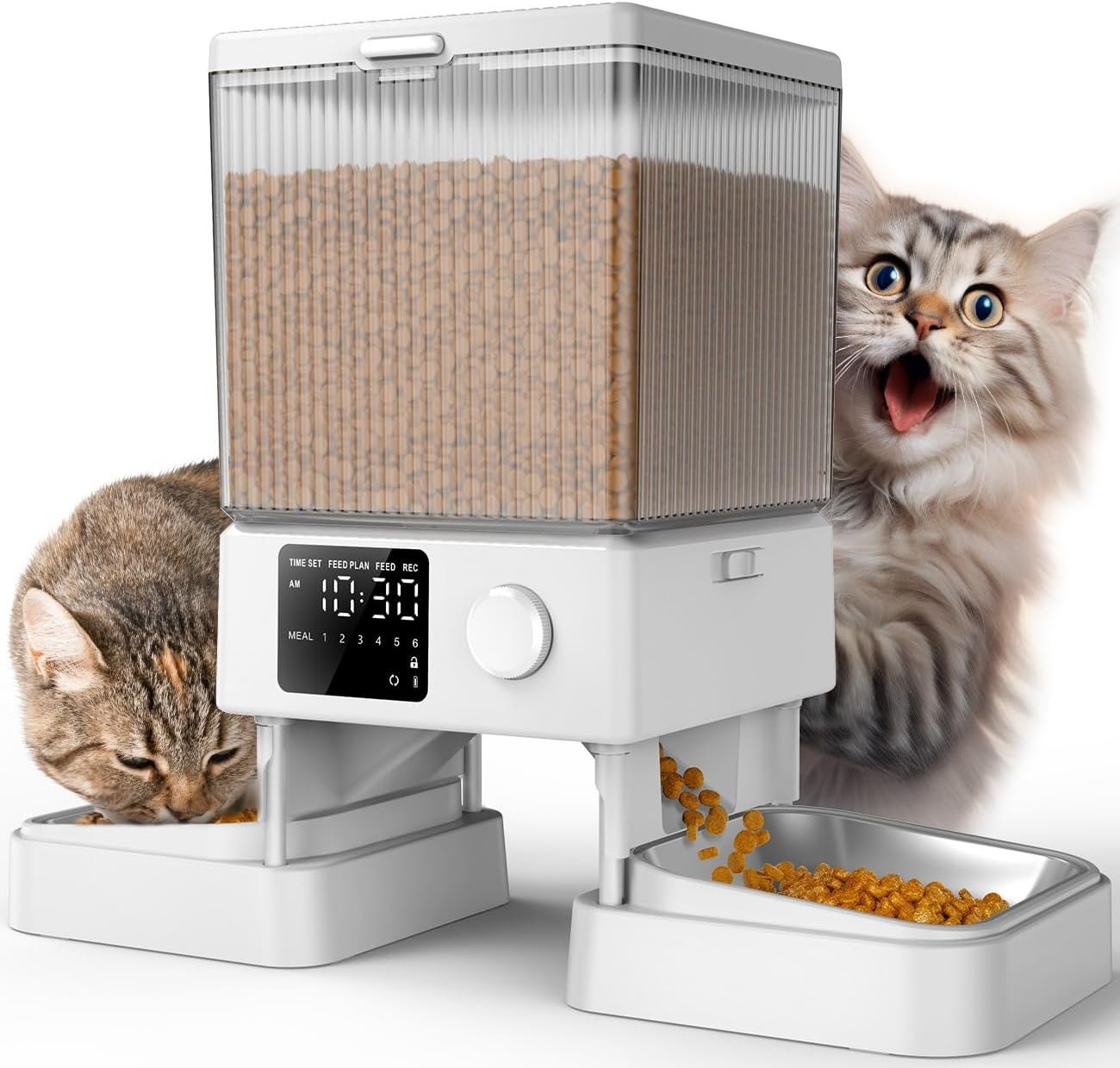 oneisall Automatic Cat Feeder for 2...