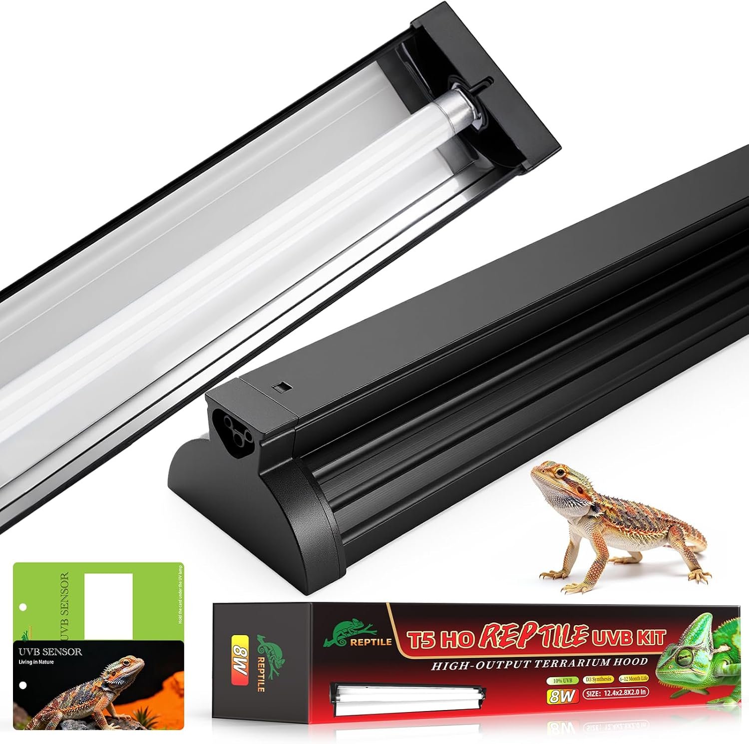 UVB Light for Reptile 24W, T5 UVB R...